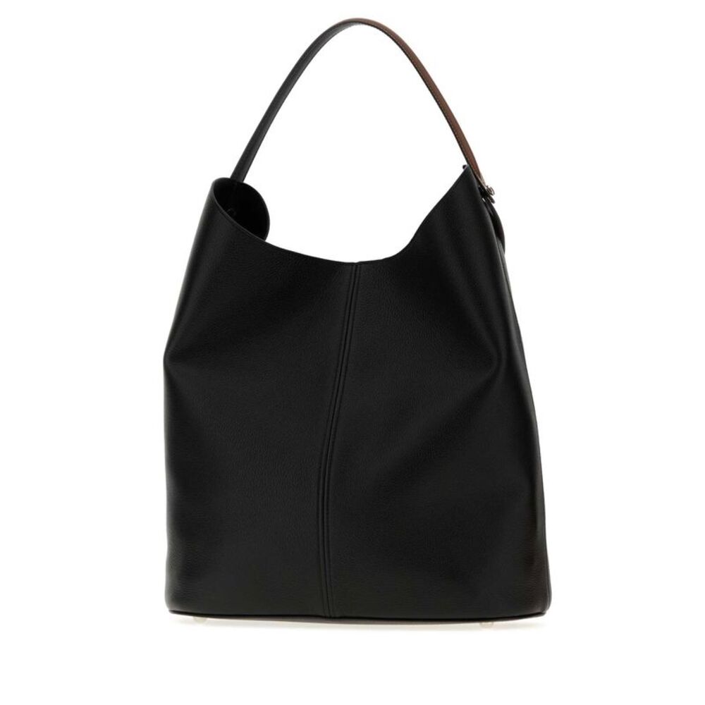 Maison Margiela Women Black Leather Dress-Age Shopping Bag - Picture 2 of 2